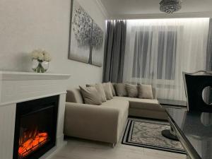 Część wypoczynkowa w obiekcie Jurata Apartament Glamour