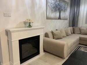 Część wypoczynkowa w obiekcie Jurata Apartament Glamour