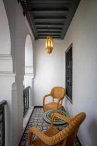 Posezení v ubytování Riad les remparts de la kasbah