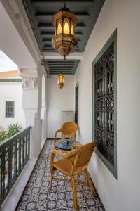 Posezení v ubytování Riad les remparts de la kasbah