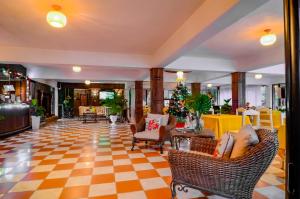 Posezení v ubytování Hotel Rancho Constanza & Cabañas de la Montaña