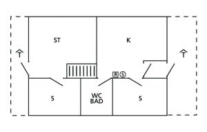 Amazing Apartment In Allinge With Wifi平面圖
