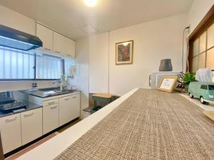 A cozinha ou cozinha compacta de 天下茶屋駅5分、専用庭付き平屋—KIK Iハウス