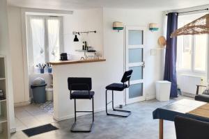 Posedenie v ubytovaní Studio Le Cosy Beach - Plage 50m - Rue gratuite