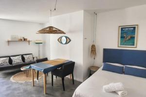 Posteľ alebo postele v izbe v ubytovaní Studio Le Cosy Beach - Plage 50m - Rue gratuite