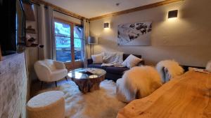 Zdjęcie z galerii obiektu Arc 1950, Appartement standing dans résidence 5 étoiles, skis aux pieds,- 4-6 pers, Piscine extérieure & Spa w mieście Arc 1950