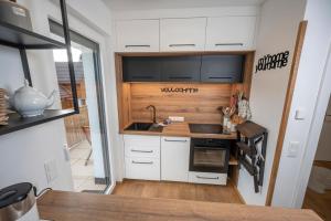 Kuchnia lub aneks kuchenny w obiekcie JARA APARTMENT- Ramsau am Dachstein