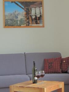 Ein Sitzbereich in der Unterkunft Haus Bergfried