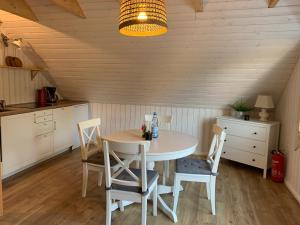 Kuchyň nebo kuchyňský kout v ubytování Apartments im Schwedenstil