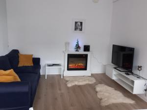 Telewizja i/lub zestaw kina domowego w obiekcie Apartament IGA