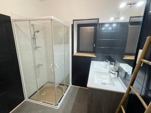 Kúpeľňa v ubytovaní Gite du vieux Morat + 21 fotografií