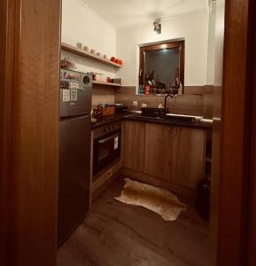 a kitchen with a sink and a dishwasher at Vikendica Paša in Pale