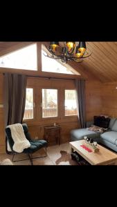 Posezení v ubytování Le Chalet d’Andrea