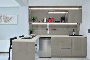 A kitchen or kitchenette at The Lop Athens Holidays Luxury Suites