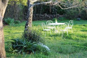 Vonkajšia záhrada v ubytovaní Mas Les Romarins, 10 min d'Uzès, piscine et grand jardin clos, jeux, nid de repos et base pour activités dans le Gard