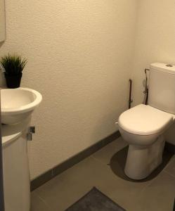Koupelna v ubytování Le Megève