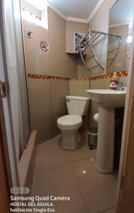 Koupelna v ubytování Hostal del Aguila