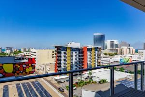 Uma vista geral de Darwin ou a vista da cidade a partir do apartamento