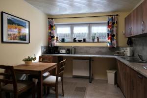 Kuchyň nebo kuchyňský kout v ubytování Ferienwohnung Lintz