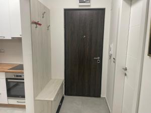 Kuchyň nebo kuchyňský kout v ubytování Apartment Barcelona Zemun Belgrade