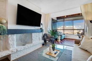 พื้นที่นั่งเล่นของ Precioso apartamento en La Nogalera - Vista al mar