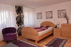 Postel nebo postele na pokoji v ubytování Elisa Ferienwohnung