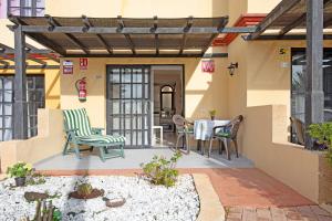 Patio alebo iná vonkajšia časť ubytovania Dúplex en Costa Calma-fuerteventura