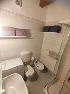 ヴェローナにあるVerona Relais + Private parkingのバスルーム(トイレ、洗面台、シャワー付)