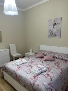 A bed or beds in a room at Casa vacanze l’orchidea