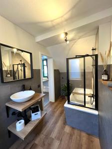 Vonios kambarys apgyvendinimo įstaigoje Liza’s Home