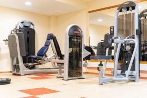 Fitness centrum a/nebo fitness zařízení v ubytování Hotel Princess