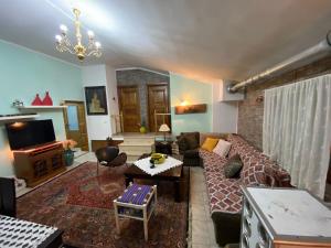 科爾察的住宿－Vila 38，带沙发和电视的客厅