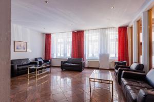 Setusvæði á Pension für Monteure in Dresden, Zimmer mit eigenem Bad und großer Gemeinschaftsküche