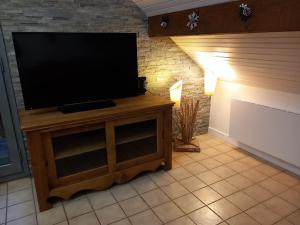 TV a/nebo společenská místnost v ubytování Chalet Lucie LE CHEVAL NOIR