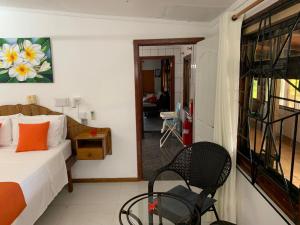 Istumisnurk majutusasutuses Amitie Chalets Praslin