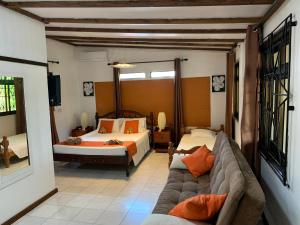 Istumisnurk majutusasutuses Amitie Chalets Praslin