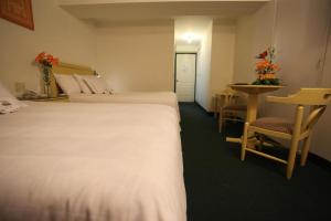 Postel nebo postele na pokoji v ubytování Plaza Mayor Hotel