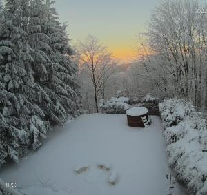 Molnárkalács vendégház during the winter