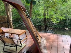 Zahrada ubytování Moosiyard Hometel Khaoyai