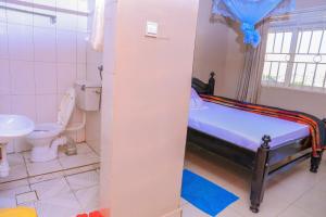 Koupelna v ubytování Precise Motel