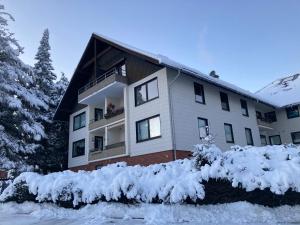 Mitten in Braunlage mit tollem Ausblick v zimě