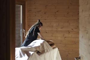 Goście zatrzymujący się w obiekcie Holzhotel Forsthofalm