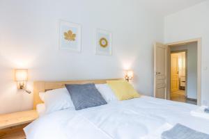 Postel nebo postele na pokoji v ubytování Apartmány Pstruží AP19