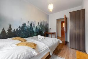 Posteľ alebo postele v izbe v ubytovaní Apartament Rema w centrum APARTZAKOP