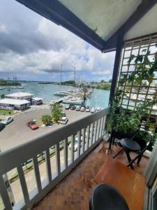 En balkong eller terrasse på Superbe appartement au coeur de la Marina
