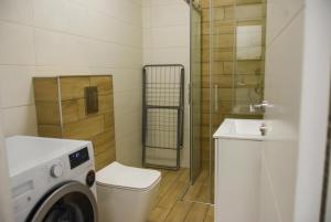 Koupelna v ubytování Apartment Barcelona Zemun Belgrade