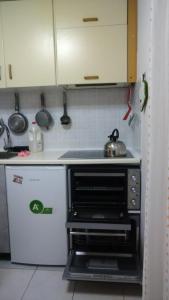 Kuchyň nebo kuchyňský kout v ubytování Loutraki-SPA-Apartment