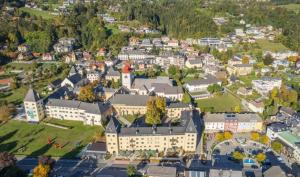 Widok na miasto Millstatt am See z tego apartamentu