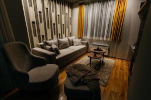 Гостиная зона в Apartmani Leo Titova Vila Zlatibor