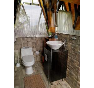 Glamping refugio Gaia的一间浴室